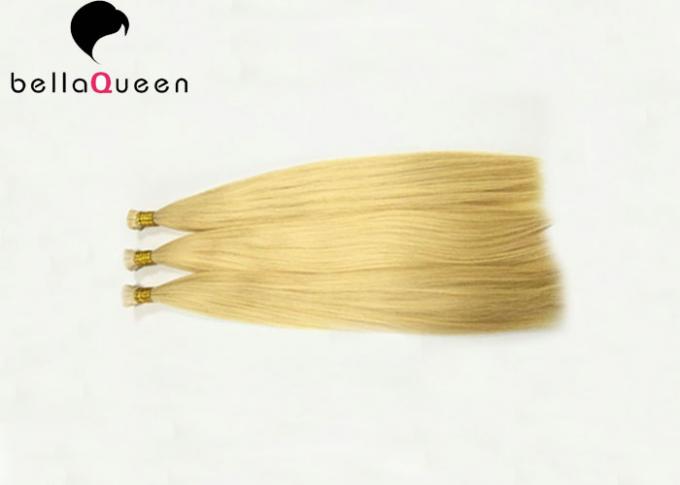Langdurige 613# Gouden het Haaruitbreidingen van het Blonde Vlakke Uiteinde met Volledig Einde