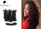 Vlot en Zacht Rang7a Maagdelijk Haar, Zwarte Krullende Menselijk Haaruitbreidingen leverancier